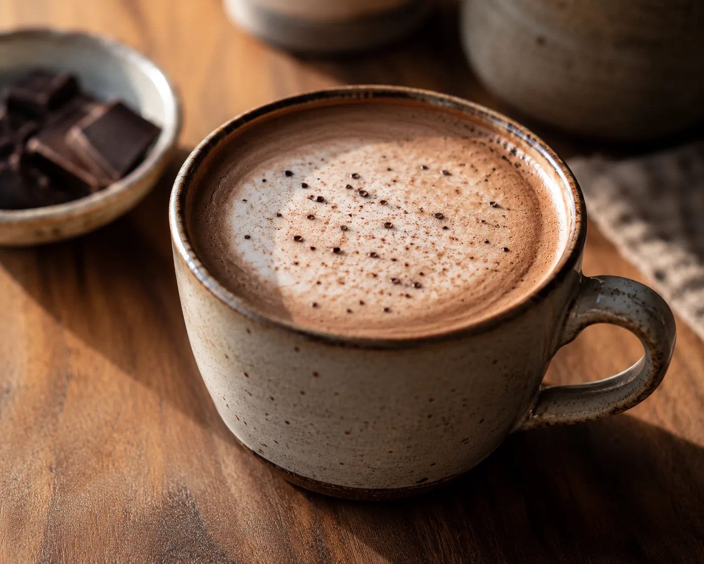 Warm version of the Salt Mocha in a mug